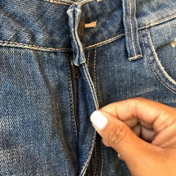 NWT Wildfox Distressed Cropped High Rise Slim Boyfriend Jeans Women's Size 24 - Picture 7 of 13